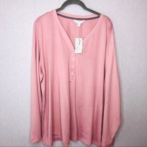 Charter Club pajama Henley Top